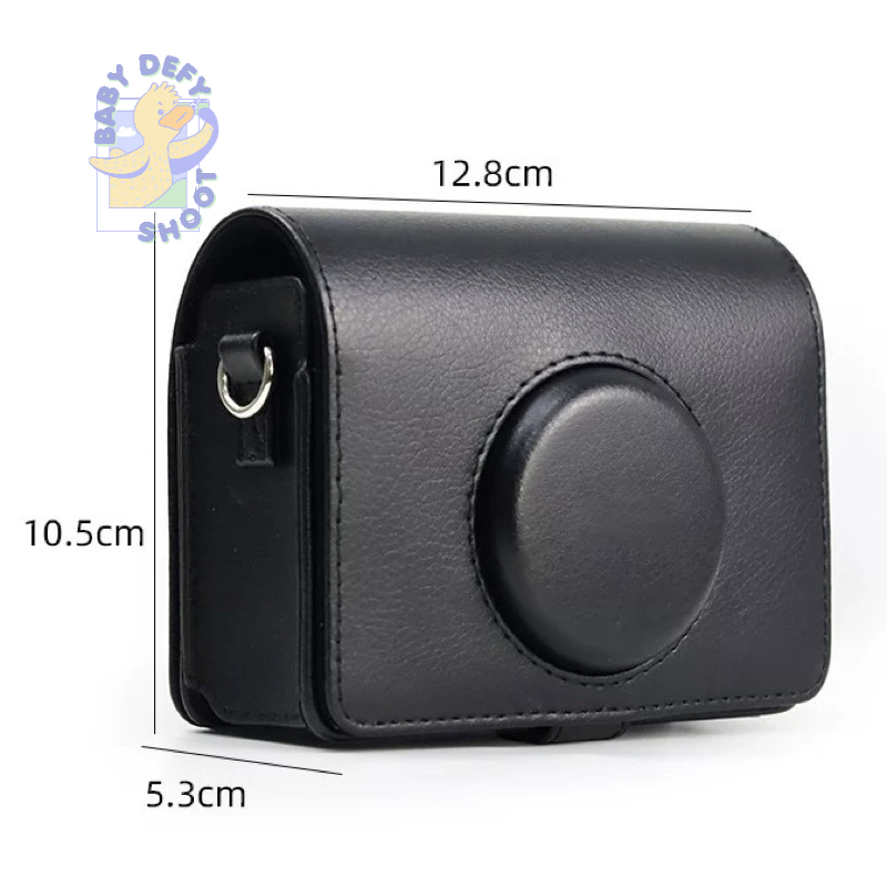 <พร้อมส่ง> กระเป๋ากล้อง Instax mini EVO กระเป๋าหนัง พร้อมสายคล้องคอ โพลาลอย เคสกล้อง กระเป๋า minievo