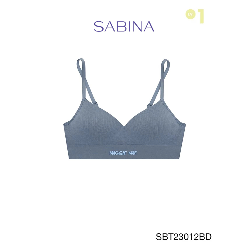 SABINA | Maggie Mae Soft and Cozy เสื้อชั้นใน ไร้โครง รหัส SBT23012BD สีฟ้าเข้ม