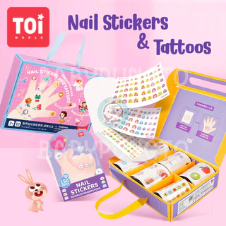 TOi Nail Stickers And Tattoos ชุดสติ๊กเกอร์แทททู+ติดเล็บ สำหรับเด็ก