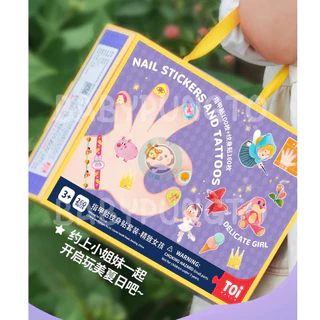 TOi Nail Stickers And Tattoos ชุดสติ๊กเกอร์แทททู+ติดเล็บ สำหรับเด็ก