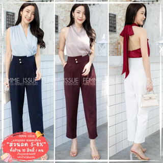 FEMME ISSUE ⭐️กางเกงขาเดฟ9ส่วนสไตล์ทำงาน ลำลอง เกรดพรีเมียม …