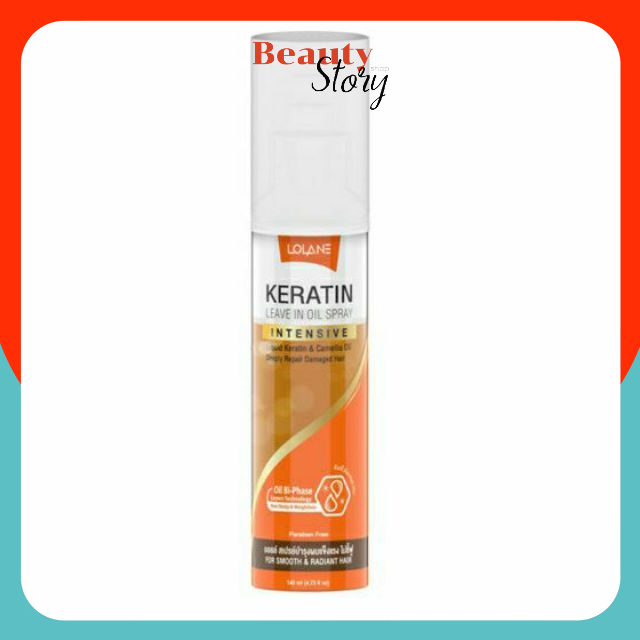 Lolane Keratin Leave In Oil Spray: บำรุงผมแข็งแรง ปกป้องความร้อน แก้ผมชี้ฟู