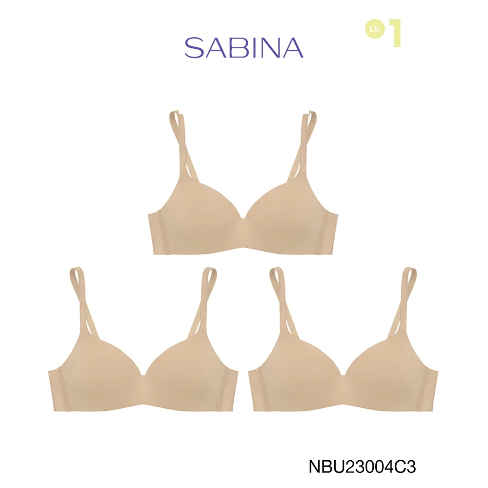 [Online Exclusive] Sabina เสื้อชั้นใน (Set 3 ชิ้น) Invisible Wire รุ่น Pretty Perfect  รหัส NBU23004