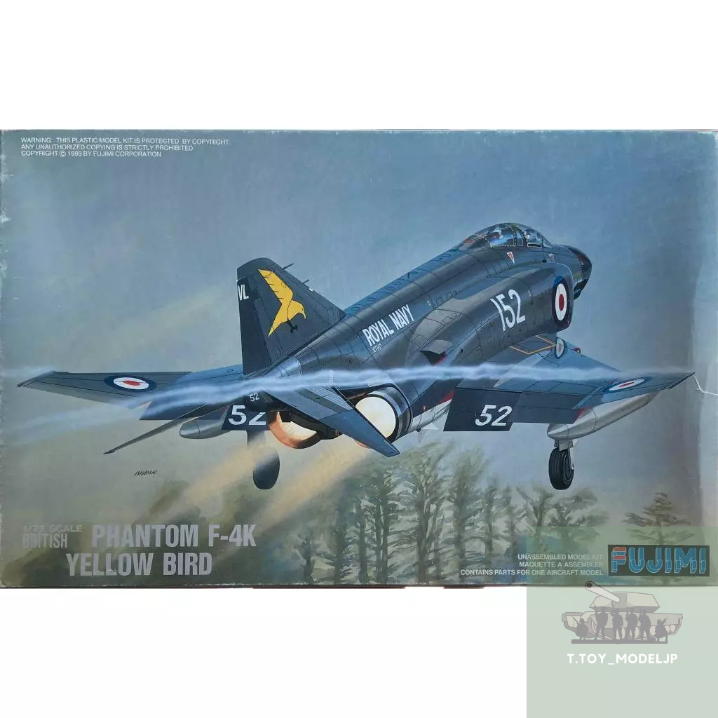 Fujimi 1/72 Bristish Phantom F-4K Yellow Brid No.27019 โมเดลเครื่องบินรบ เครื่องบินรบ เครื่องบินประก