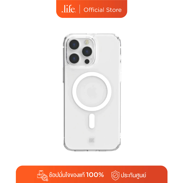 Power Support เคสกันกระแทก Air Jacket Mag Hybrid for Phone 15 สี Clear By Dotlife