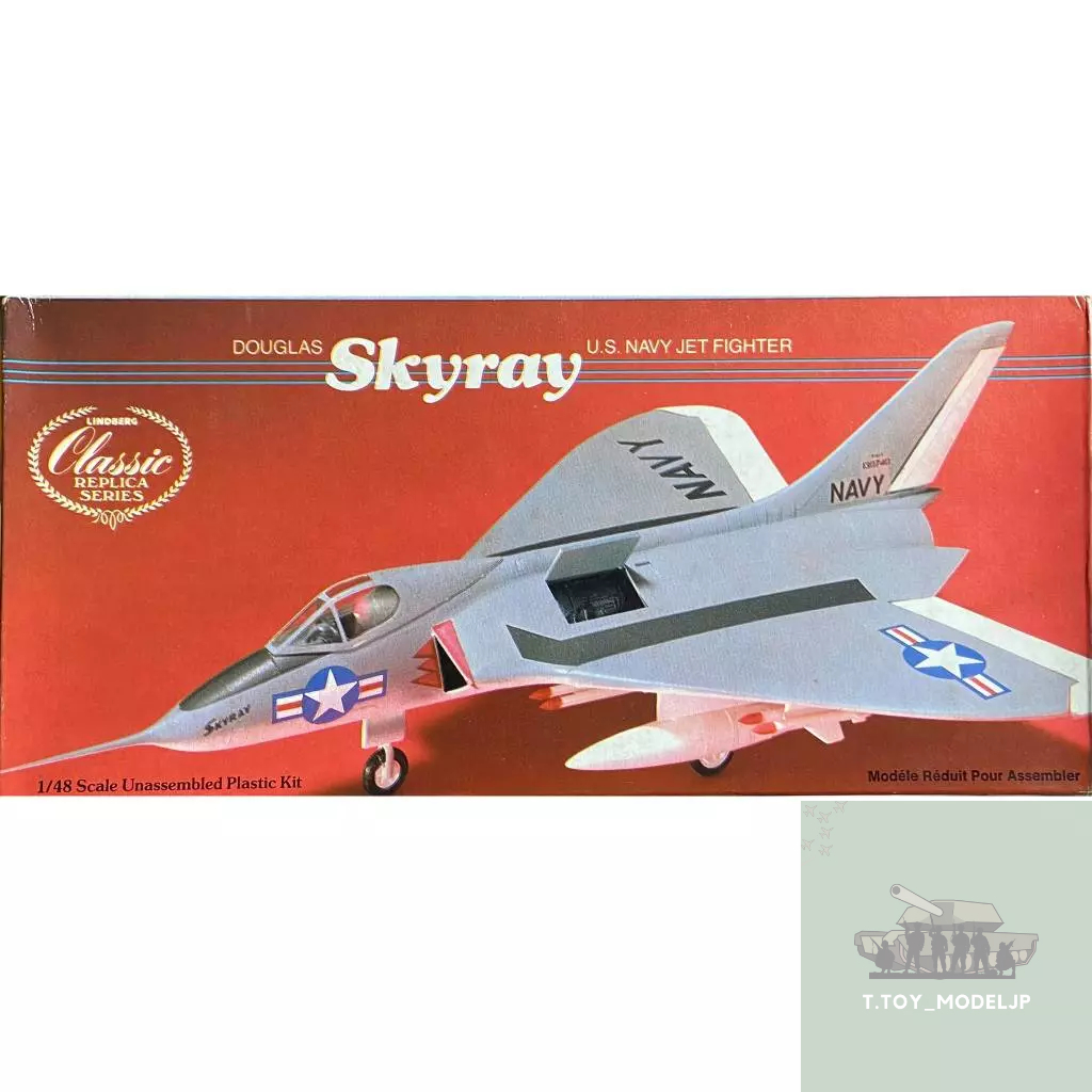 Lindberg 1/48 Douglas Skyray U.S.Navy Jet Fighter โมเดลเครื่องบินรบ เครื่องบินรบ โมเดลเครื่องบินประก