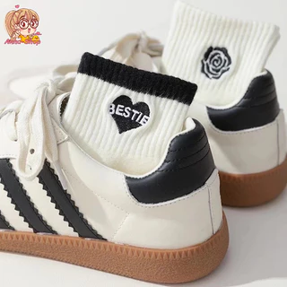 Anna shop ถุงเท้าข้อสั้น ลายเท่ห์ๆ 🧦 ถุงเท้าวัยรุ่นแฟชั่น สไตล์เกาหลี ⚡ มินิมอล มี 5ลาย ชายและหญิงใส่ได้ S46