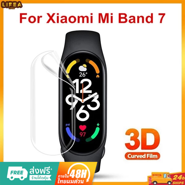 {ขายปลีก/ส่ง} 1 ชิ้น Xiaomi Mi band 9 8 ป้องกันหน้าจอ HD นิ่ม TPU ฟิล์มป้องกัน สําหรับ Xiaomi Miband 8 7 6 5 4 ฟิล์มป้อง