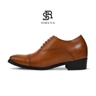 PAUL & SIRENA รองเท้าหนังแท้ เสริมส้น 3 นิ้ว รุ่น ETHAN สีน้…