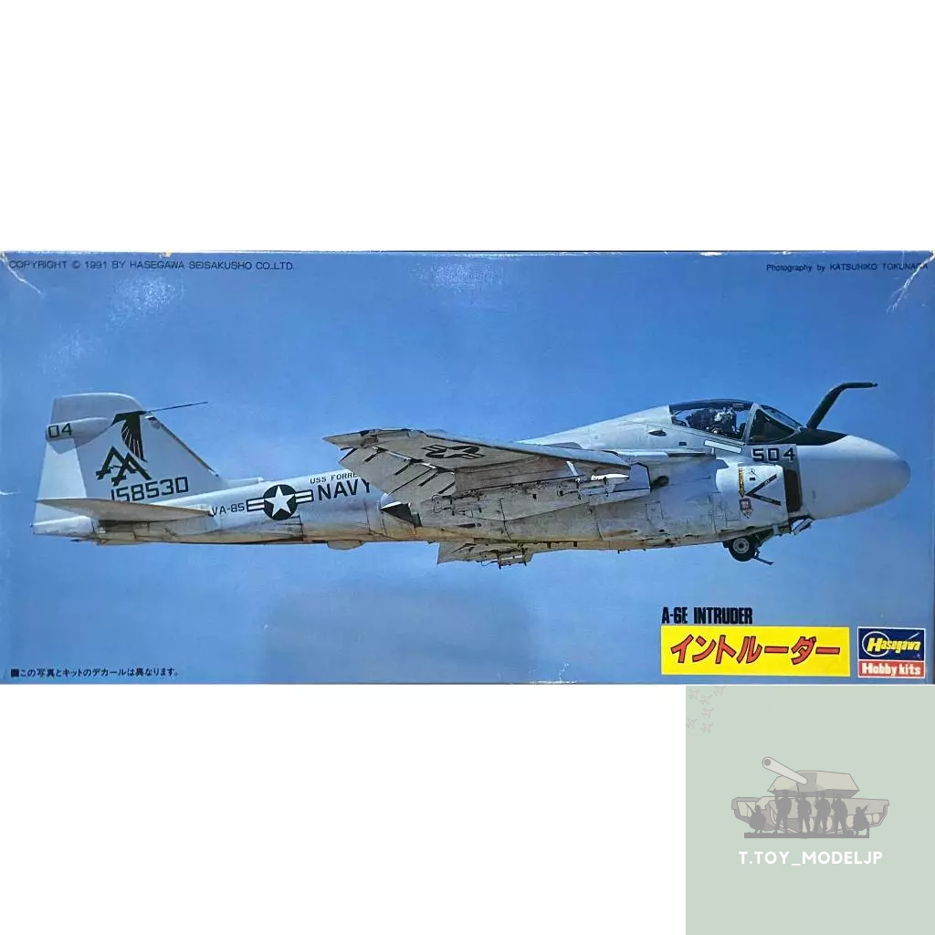 Hasegawa 1/72 A-6E Intruder โมเดลเครื่องบินรบ เครื่องบินรบสงคราม เครื่องบินประกอบ