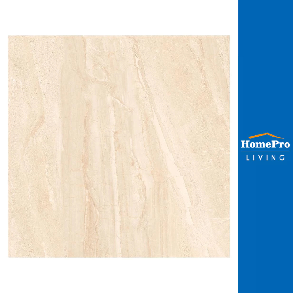 HomePro กระเบื้องพื้น 16x16 นิ้ว ตะวัน เบจ A 0.96M2 แบรนด์ ภูผา