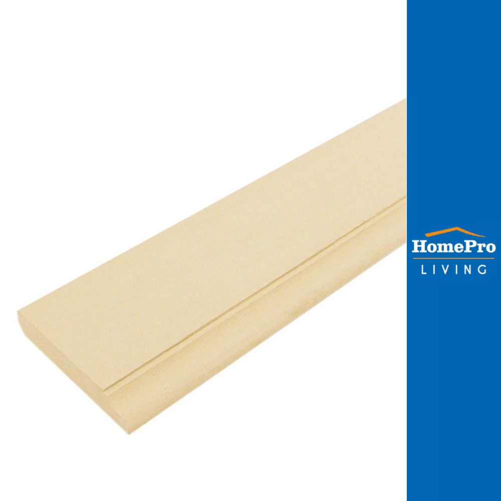 CONWOOD ไม้บัว ลายหลุยส์ หน้า 4 นิ้ว 10X305X1.1 ซม. สีขาวงาช้าง จัดส่งโดย HomePro