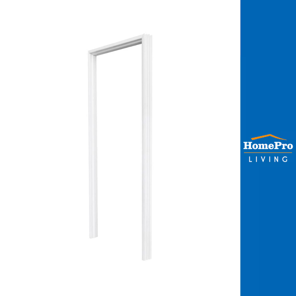ECO-DOOR วงกบประตูไม้สังเคราะห์ WPC WR-100 80x200 ซม. สีขาว จัดส่งโดย HomePro