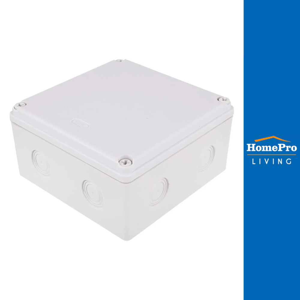 ELECKTA กล่องพลาสติกกันน้ำ 6X6 นิ้ว สีขาว จัดส่งโดย HomePro