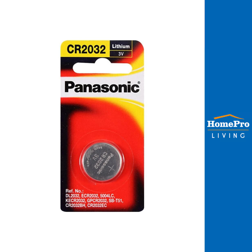 PANASONIC ถ่านกระดุมแบน CR-2032 แพ็ค 1 ก้อน