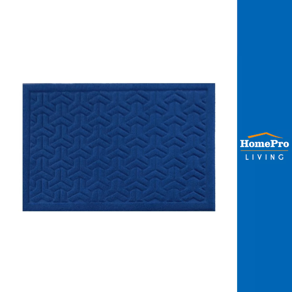HomePro พรมเช็ดเท้าดักฝุ่น  MX2093 39X59 ซม. สีน้ำเงิน แบรนด์ ME LIVING
