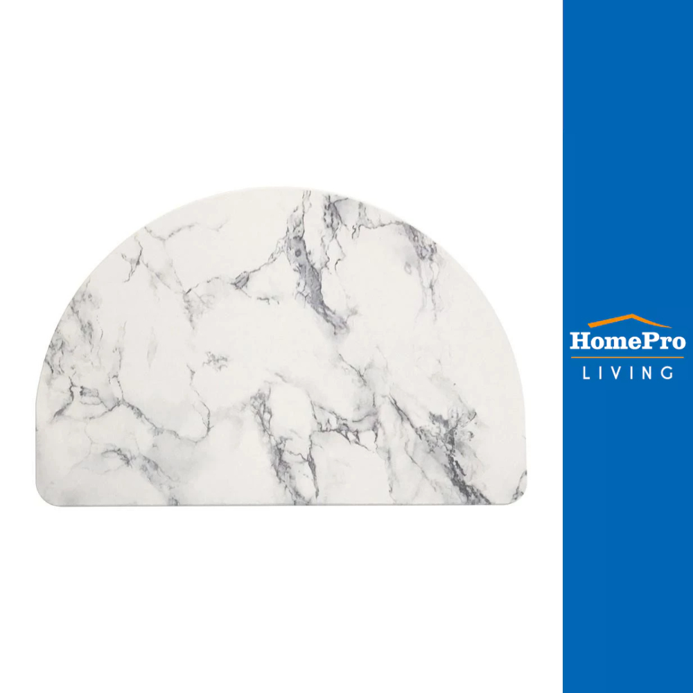 HomePro พรมหินเช็ดเท้า ARCH 39X60 ซม. สีขาว แบรนด์ HLS