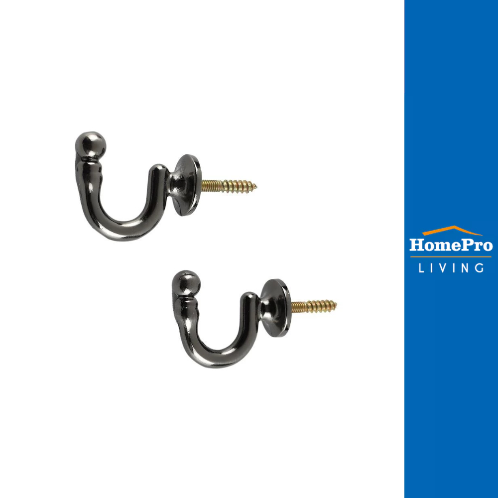 HomePro ตะขอเกี่ยว HOME LIVING STYLE DOT WD สีรมดำ แบรนด์ HLS