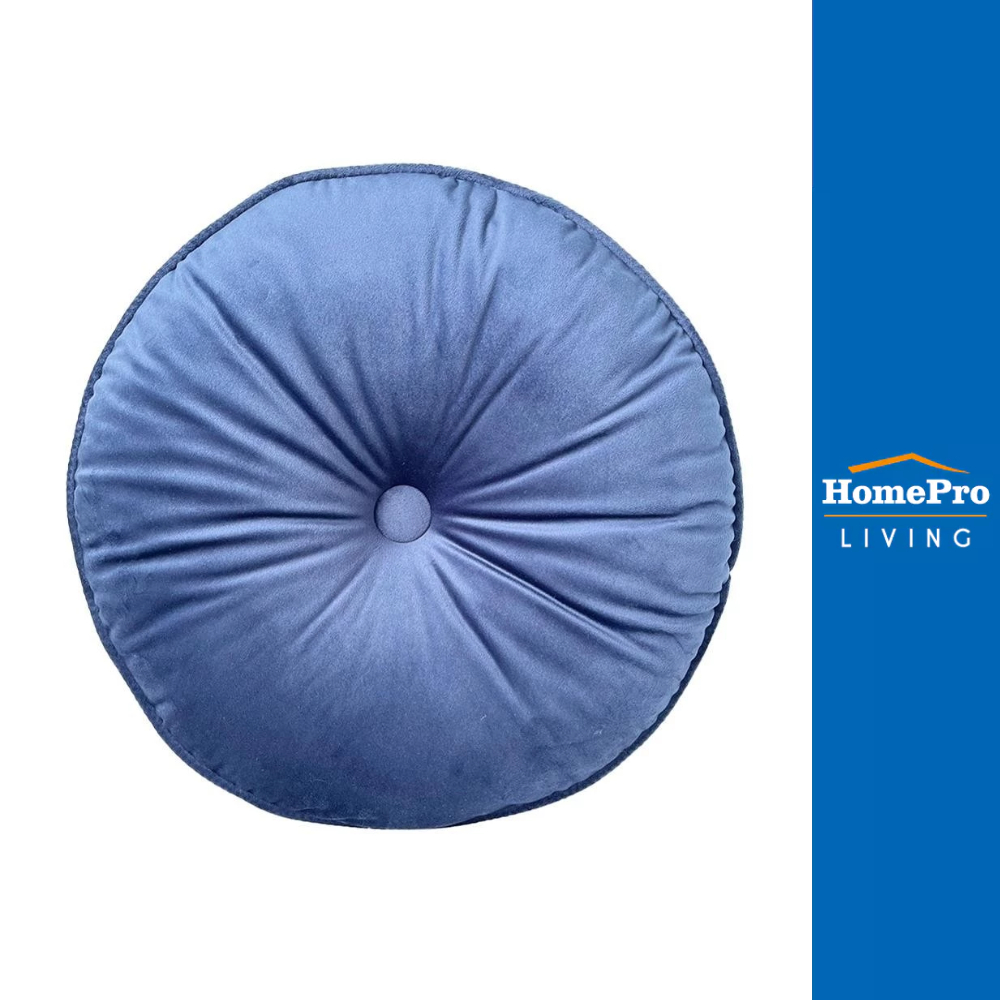 HomePro เบาะรองนั่ง FUR 18X18 นิ้ว สีน้ำเงิน แบรนด์ HOME LIVING STYLE