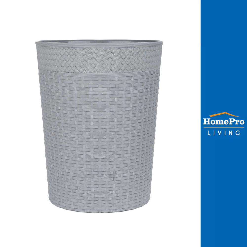 ACCO ถังขยะกลม BASKET ขนาด 10L สีเทา จัดส่งโดย HomePro