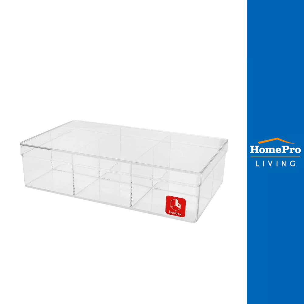 NAM NGAI HONG กล่องแบ่งช่อง 6 ช่อง BOXBOX 6236L 13.5x23x6 ซม. สีขาว