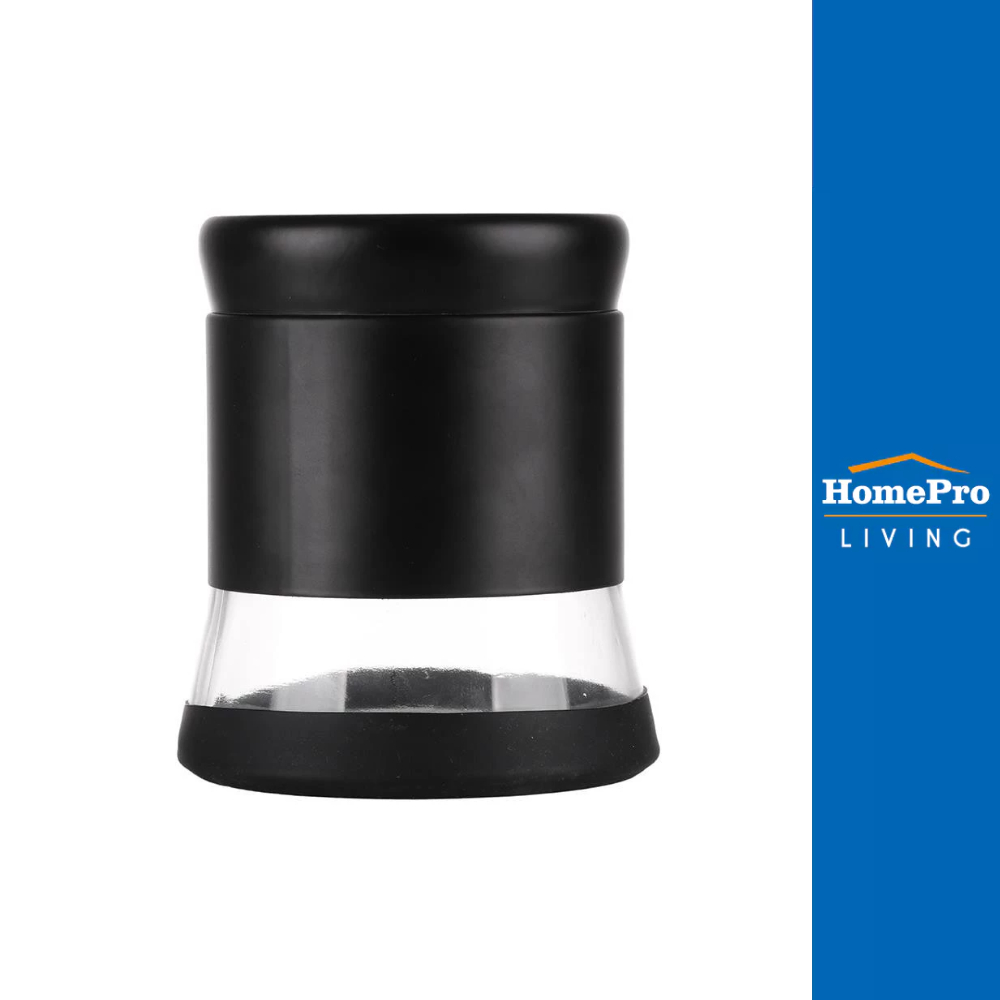 HomePro ขวดโหลแก้วกลมฝาเกลียว S สีดำ แบรนด์ KECH