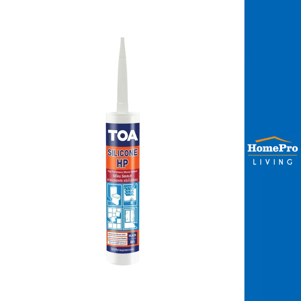 TOA ซิลิโคนชนิดไร้กรด  HP 280 มล. สีดำ