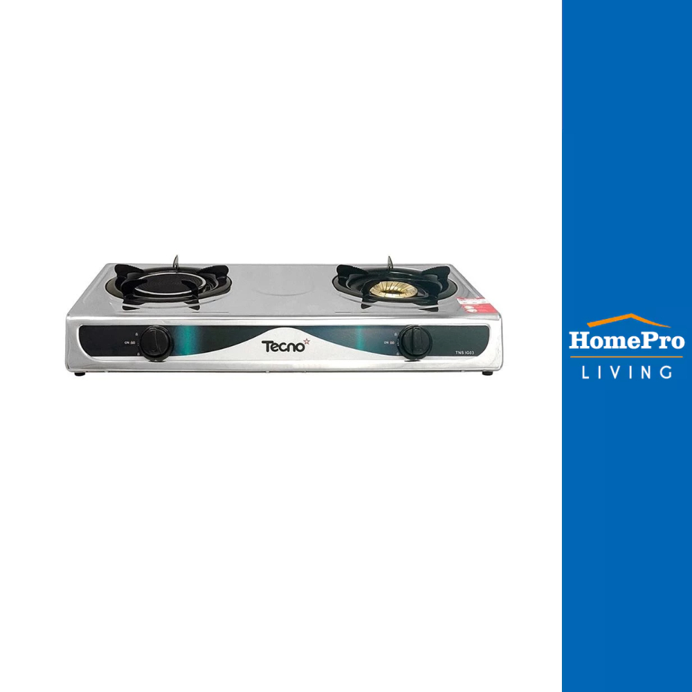 HomePro เตาแก๊สตั้งโต๊ะ 2 หัวแก๊ส  IG03 แบรนด์ TECNOSTAR