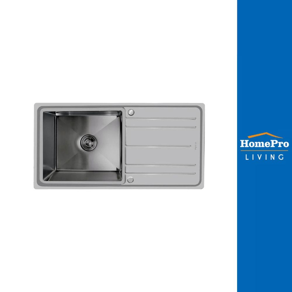 HomePro ซิงค์ฝัง 1 หลุม 1 ที่พัก  PRECIOUS 10050 สเตนเลส แบรนด์ AXIA