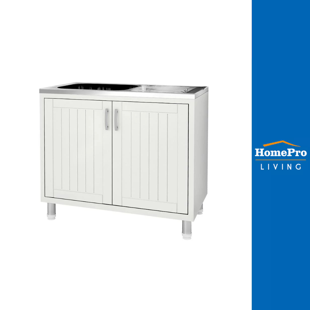 CABIN ตู้ตั้งพื้น PP EDZO 1หลุม 1ที่พัก สีครีม จัดส่งโดย HomePro