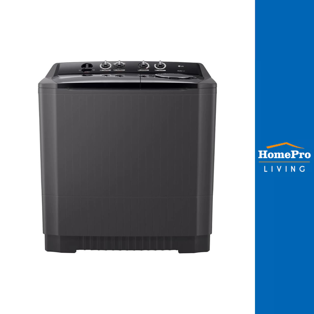 [จัดส่งพร้อมติดตั้ง] LG เครื่องซักผ้า 2 ถัง รุ่น TT18NAPG 18 กก. สีดำ
