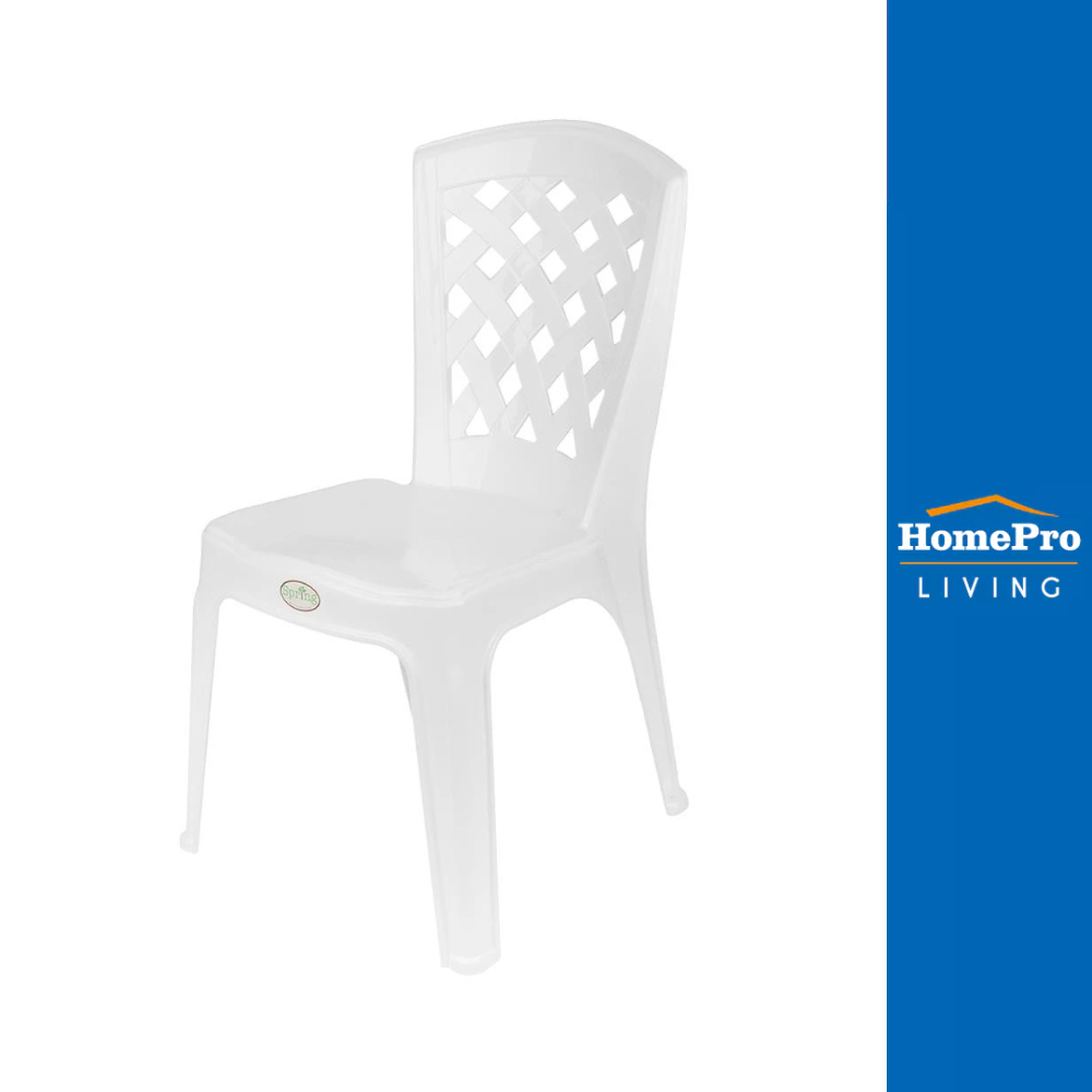 SPRING เก้าอี้พลาสติก CC07 สีขาว จัดส่งโดย HomePro