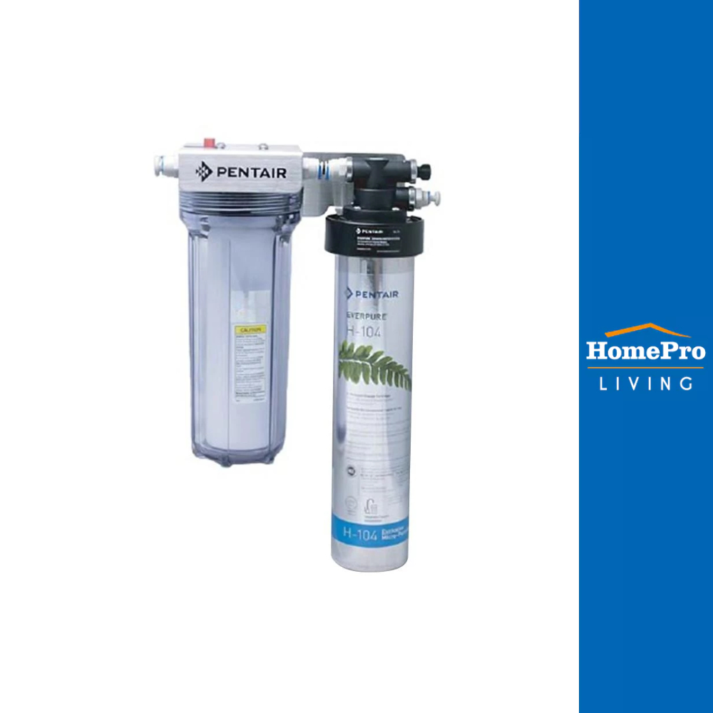 [จัดส่งพร้อมติดตั้ง] PENTAIR เครื่องกรองน้ำดื่ม EVERPURE H-104 จัดส่งโดย HomePro