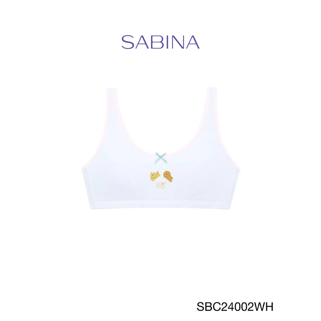 Sabina Kids Step 2 เสื้อชั้นใน ไร้โครง รหัส SBC24002WH - สีขาว