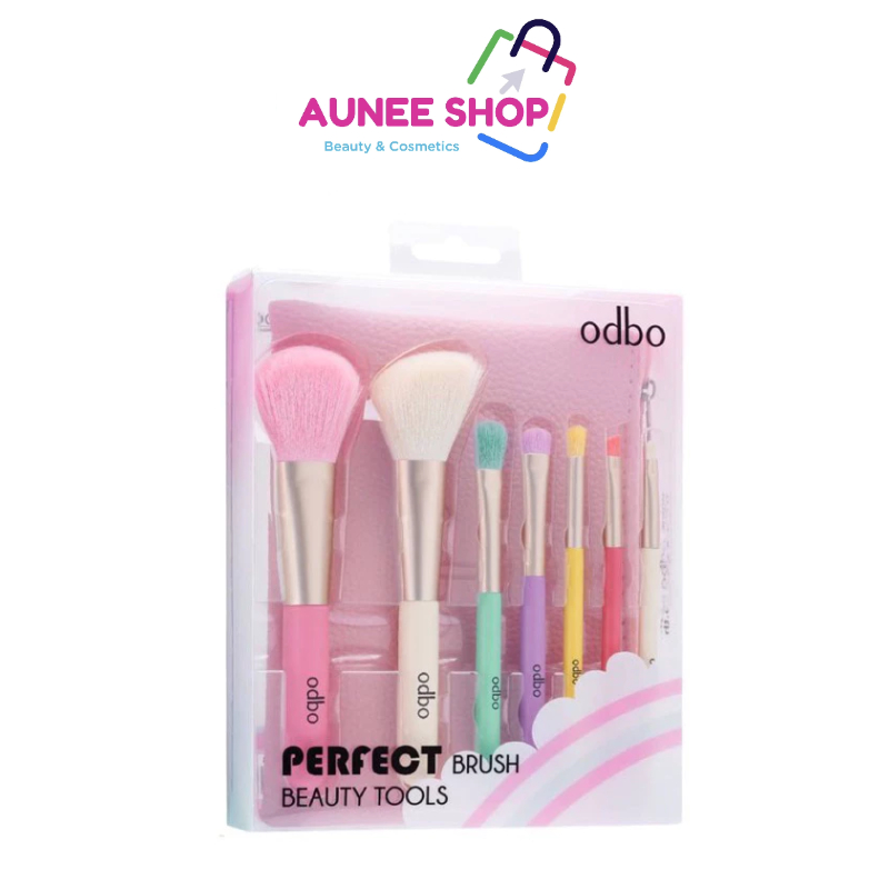 ส่งฟรี/มีไลฟ์  OD8-193 เซตแปรง ODBO Perfect Brush Beauty Tool เซ็ตแปรง เซ็ทแปรงแต่งหน้าสีสวยน่ารัก