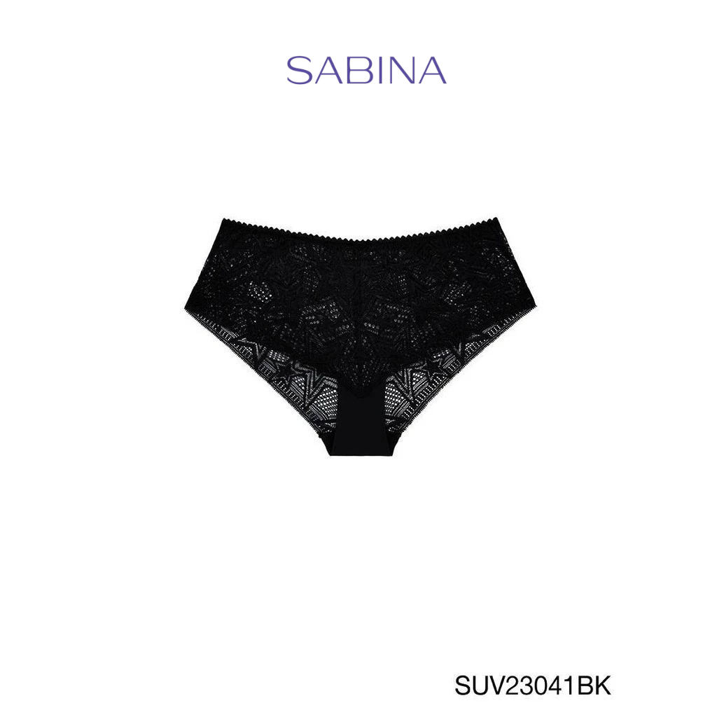 Sabina Basic Lace Summer 24  กางเกงในทรงบอยเลค รหัส SUV23041BK - สีดำ