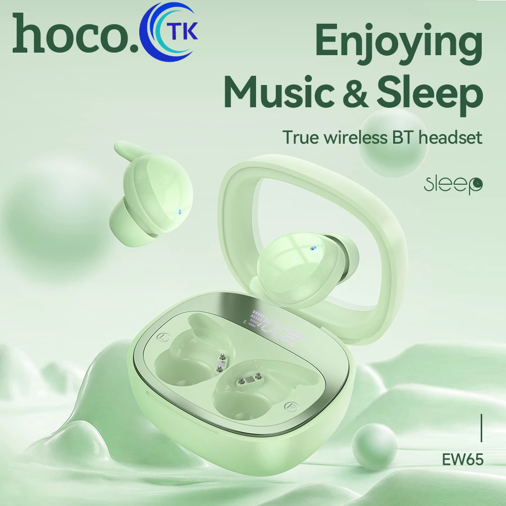 ใหม่!!HOCO EW65 หูฟัง​บลูทูธ​ไร้สาย ​True Shadow ture wireiess sleep BT headset รุ่นใหม่ล่าสุด คุณภาพเสียงชัด พร้อมส่ง