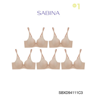 Sabina เสื้อชั้นใน (Set 5 ชิ้น) มีโครง รุ่น Perfect Bra รหัส SBXD94111C3 สีเนื้อเข้ม