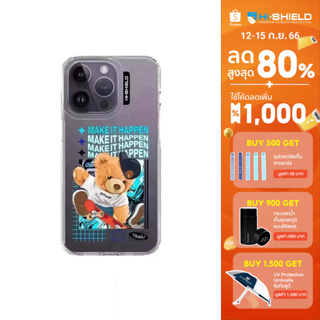 HI-SHIELD Stylish เคสใสกันกระแทก iPhone รุ่น Teddy Skateboard [เคส iPhone13][เคส iPhone14]