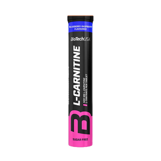 BioTechUSA L-Carnitine Effervescent Blueberry-Raspberry 20Tabl/Pcs.แอล-คาร์นิทีน ชนิดเม็ดฟู่ เผาพลาญไขมัน Fat Burner