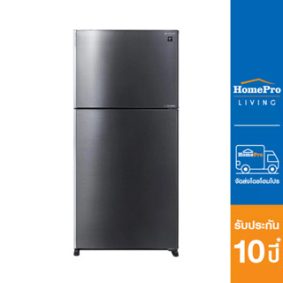 SHARP ตู้เย็น 2 ประตู รุ่น SJ-X600TP2-SL 21.5 คิว อินเวอร์เตอร์ สีเงิน