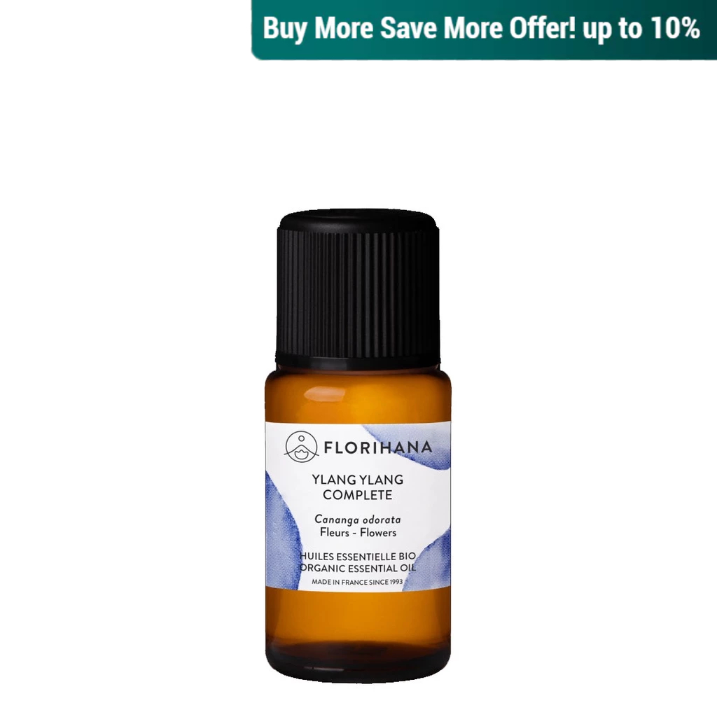 Florihana, Organic Ylang Ylang Complete Essential Oil, 15g
