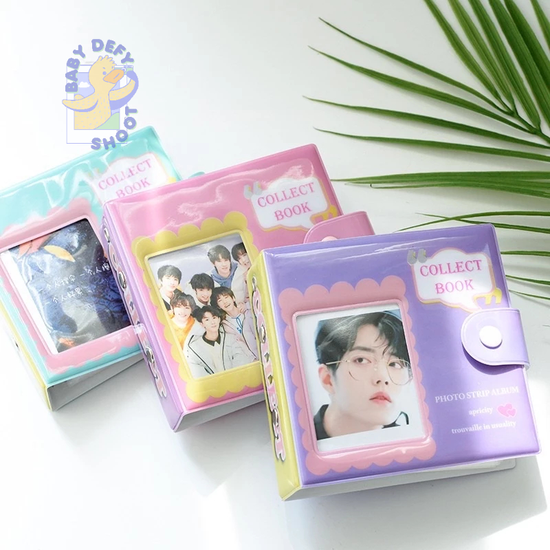 <รับอัดรูป🎞️> อัลบั้มกระดุม Collect Book เติมไส้ • 2*3นิ้ว mini • มี 3 สี สะสมการ์ด Instax รูปภาพ สมุดภาพ