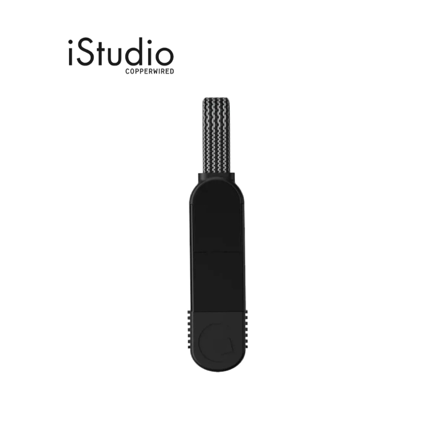 ROLLING SQUARE สายชาร์จ InCharge X Keyring 100W สี Black I iStudio by copperwired