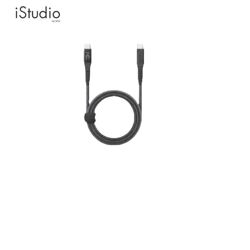 Energea Flow 240W Display USBC-C 1.5M Cable w MCT (Black) สายชาร์จ