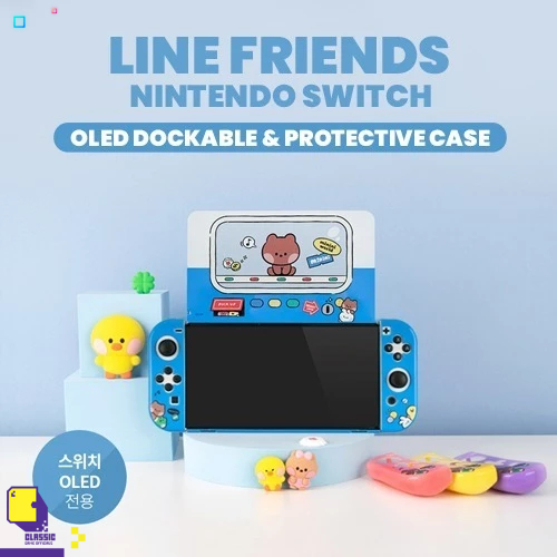 Nintendo Switch™ OLED Dockable &amp; Protective Case [LINE Friends] (By ClaSsIC GaME)