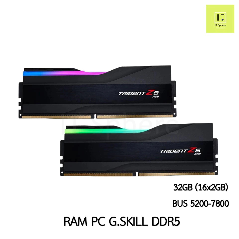 32GB 5200,5600,6000 RAM G.SKILL TRIDENT Z5 RGB BLACK DDR5 32GB BUS 5200 5600 6000 6400 7200 7800 8000 8200