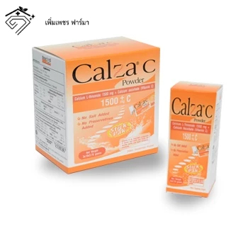 [พร้อมส่ง] Calza C แคลเซียม แอล-ทรีโอเนต ผสมวิตามินซี Calcium L-Theonate แบบชง บำรุงข้อกระดูก ดูดซึม