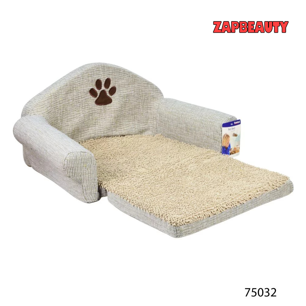 Kanimal Love Seat Sofa Pet Bed ที่นอนสัตว์เลี้ยง Size L 60x35x29 ซม. โซฟา ปรับยาวและพับได้ (ทีนอนสุนัข ที่นอนแมว)- 75032