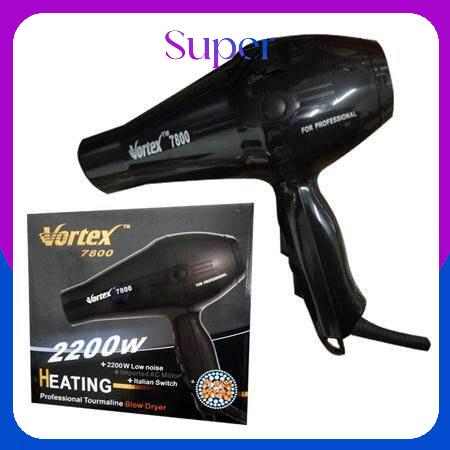 Vortex For Professional ไดร์เป่าผม รุ่น 7800 (2200 w.) สำหรับไดร์ผม วอร์แทกซ์ มีทั้งลมร้อนและลมเย็น 